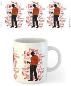 Nightmare On Elm Street Coffee Mug - Text