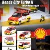 Inno 64 1:64 Scale Shell Special Edition - Honda City Turbo II "Shell" With "Shell" Motocompo