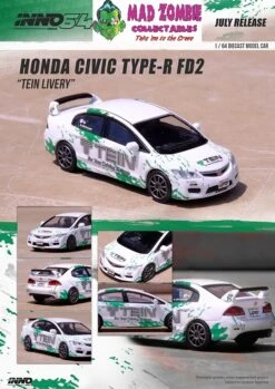 Inno 64 1:64 Scale - Honda Civic Type-R FD2 "TEIN" Livery
