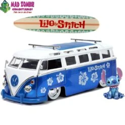 Lilo & Stitch Jada 1:24 Scale Hollywood Rides - Lilo & Stitch VW Bus Die-Cast Metal Vehicle With Figure