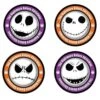Nightmare Before Christmas Jack Skellington Faces Coaster 4-Pack