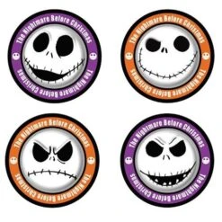 Nightmare Before Christmas Jack Skellington Faces Coaster 4-Pack