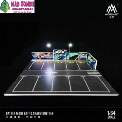 MoreArt - 1/64 Scale Garage Theme With LED Light - HKS Parking Lot Diorama