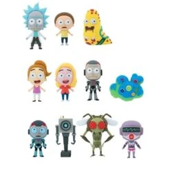 Rick And Morty S1 3D Figural Keychain / Foam Bag Clip - Blind Bag