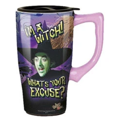 The Wizard Of Oz Wicked Witch 18 Oz. Ceramic Travel Mug With Handle