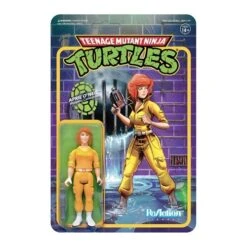 SUPER7 Teenage Mutant Ninja Turtles April O'Neil 3 3/4-Inch ReAction Figure
