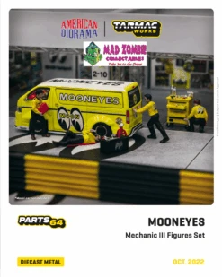 Tarmac Works Parts 64 - Figures Set Mechanic III Set Mooneyes
