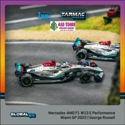 Tarmac Works 1/64 Global 64 - Mercedes-AMG F1 W13 E Performance Miami Grand Prix 2022 George Russell