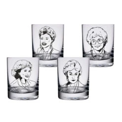 Golden Girls Quotes 10 Oz. Glass 4-Pack